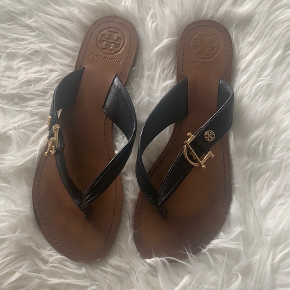 TORY BURCH Nora Flat Thong Sandals - Picture 2 of 8